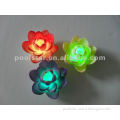 swimming pool lamp with flowers